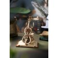 RoboTime 3D drevená mechanická skladačka Kúzelné violončelo - poškodený obal